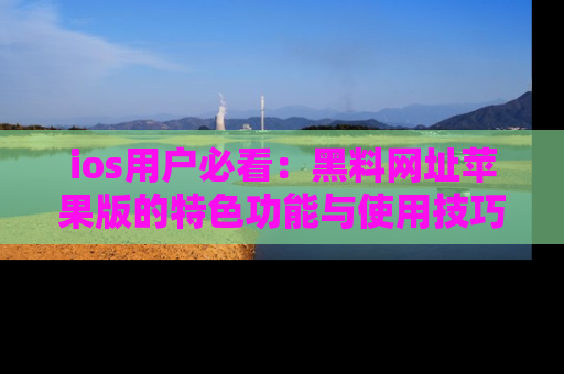 ios用户必看：黑料网址苹果版的特色功能与使用技巧详解