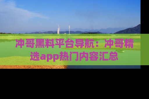 冲哥黑料平台导航：冲哥精选app热门内容汇总