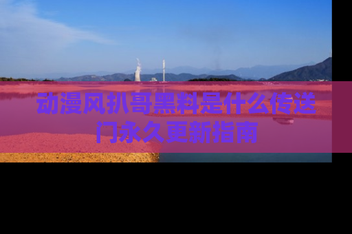 动漫风扒哥黑料是什么传送门永久更新指南