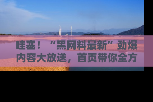 哇塞！“黑网料最新”劲爆内容大放送，首页带你全方位了解哦，小可爱们